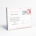 Design 10 Wooden Love Postcard | Valentine's Day