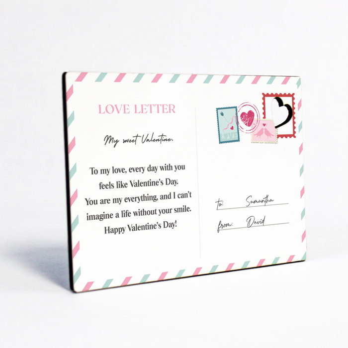 Wooden Love Postcard | Valentine's Day