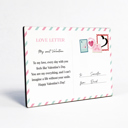 Design 5 Wooden Love Postcard | Valentine's Day