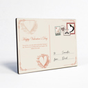 Design 9 Wooden Love Postcard | Valentine's Day