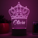 Crown Personalized Kid's Night Light