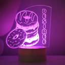 Donuts Personalized Kid's Night Light