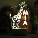 Giraffe Personalized Kid's Night Light