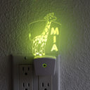 GIRAFFE Personalized Night Light Wall Plug