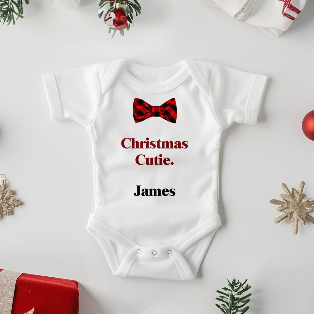 Personalized Christmas Baby Onesie