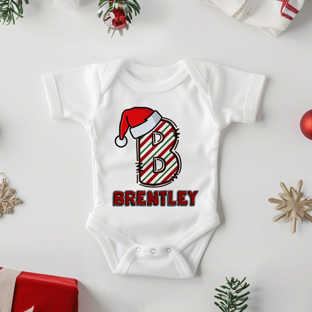 Personalized Christmas Baby Onesie