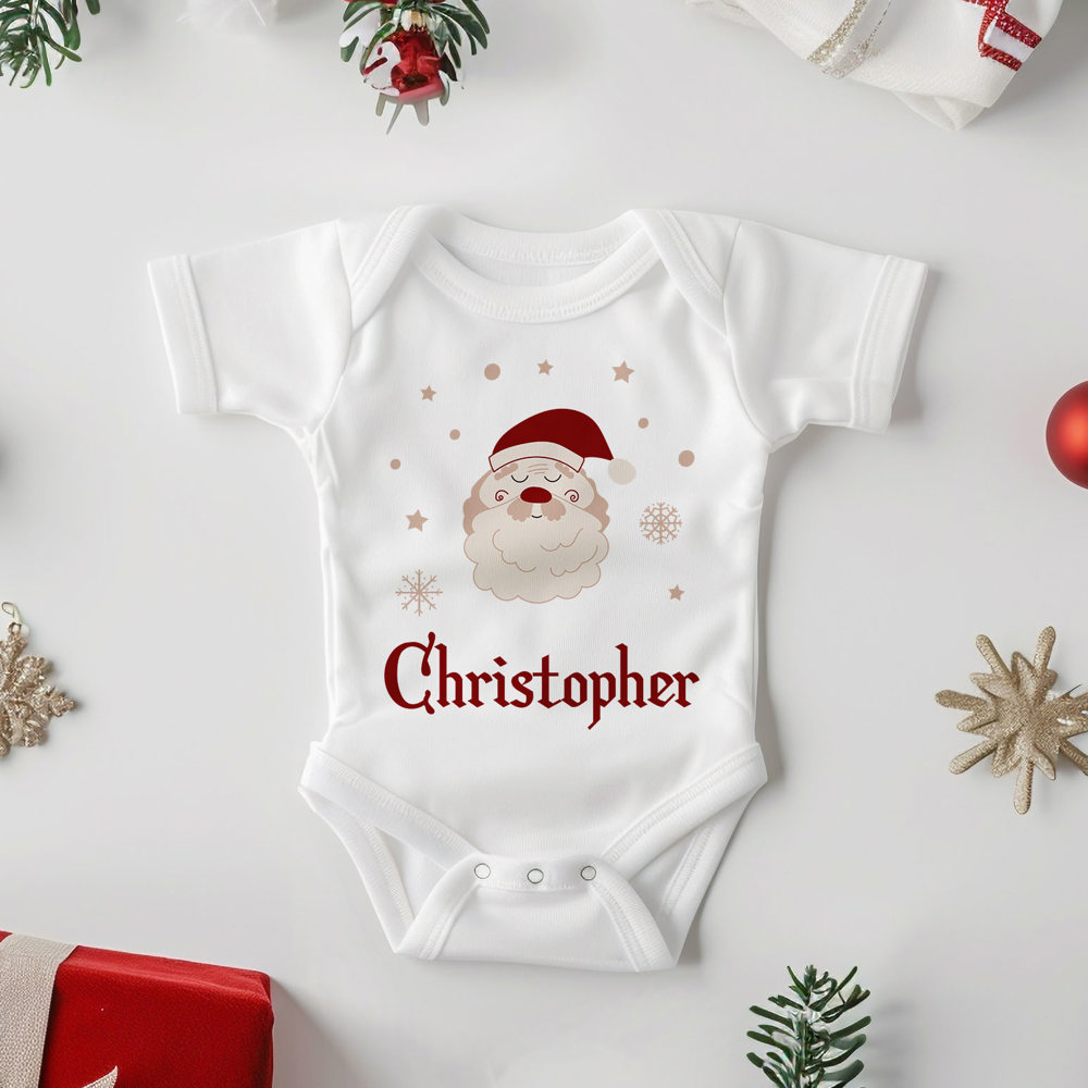 Personalized Christmas Baby Onesie