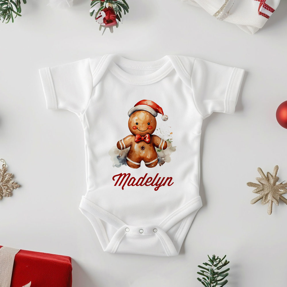 Personalized Christmas Baby Onesie