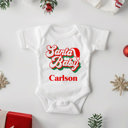 Santa Baby Personalized Christmas Baby Onesie