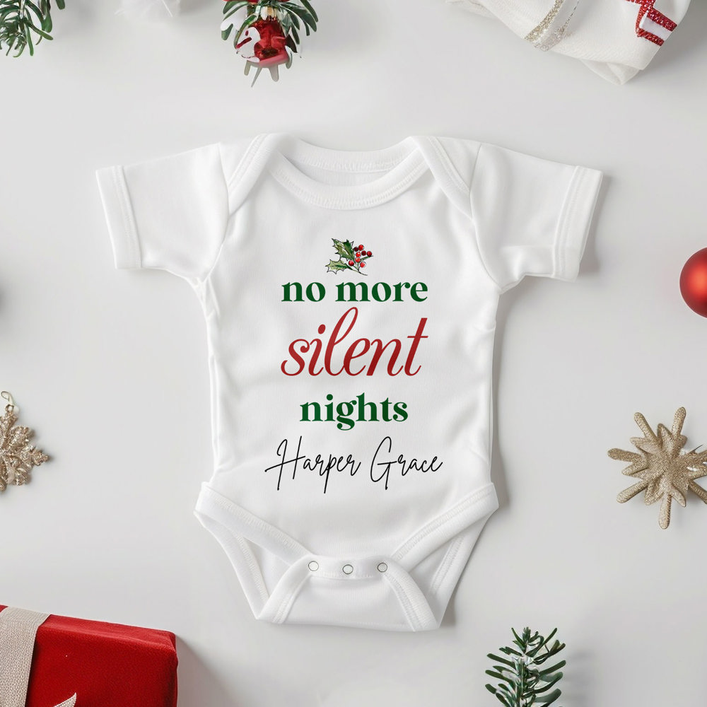 Personalized Christmas Baby Onesie