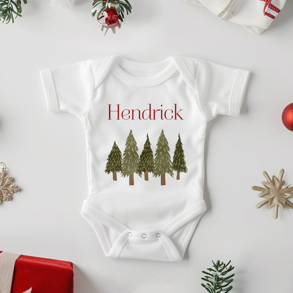 Personalized Christmas Baby Onesie