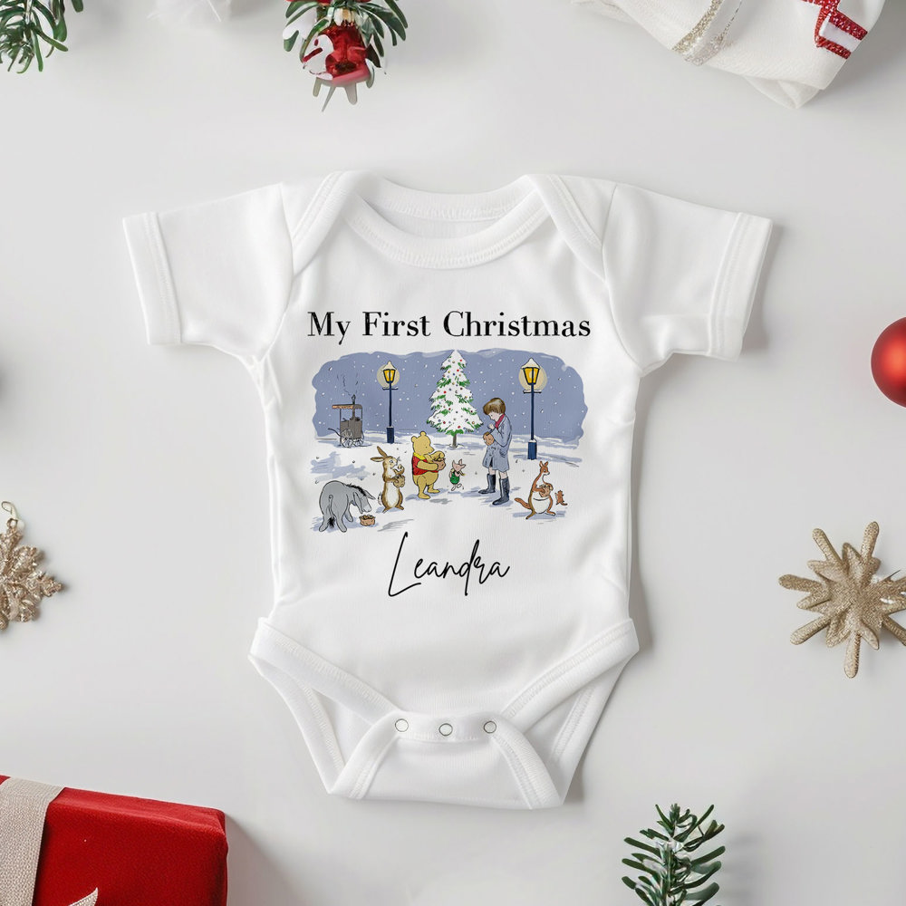 Personalized Christmas Baby Onesie