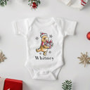 Winnie- Whitney Personalized Christmas Baby Onesie