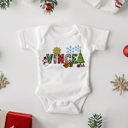 Christmas Letters Personalized Christmas Baby Onesie