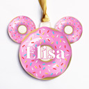 Donut Personalized Christmas Ornaments