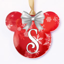 Red Snow Flake Personalized Christmas Ornaments