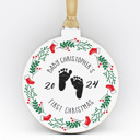 Baby Feet Personalized Christmas Ornaments