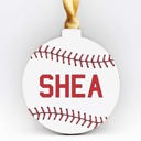 Baseball Personalized Christmas Ornaments