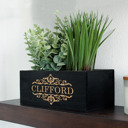 Clifford Personalized Wood Planter Box