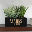 Marks Personalized Wood Planter Box