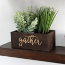 Gather Personalized Wood Planter Box