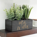 Mrs. Willis Personalized Wood Planter Box