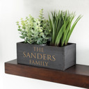 Sanders Personalized Wood Planter Box