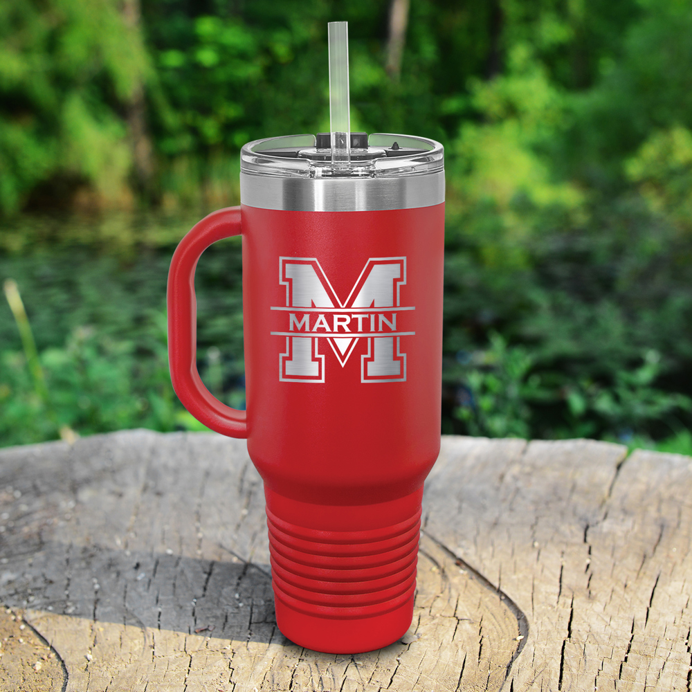 Personalized Metal 40 oz Tumbler with Straw