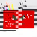 Red Super Hero Personalized Pencil Bags