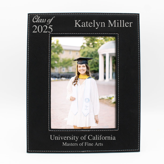 Personalized Leather Graduation Picture Frame