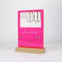 Rectangle Cut Out Personalized Jewelry Stand