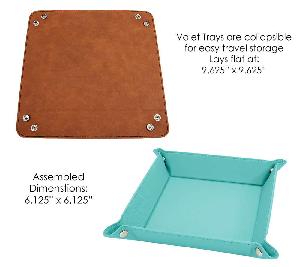 Personalized Leather Tray Tray