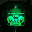 The Mack Family Personalized Stroller Light Up Sign
