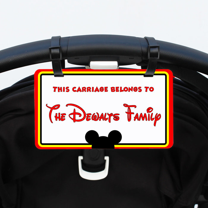 Personalization Stroller Name Sign