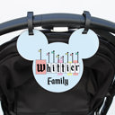 Castle Flags Personalization Stroller Name Sign