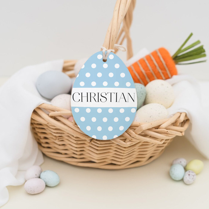 Personalized Easter Basket Tags