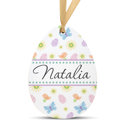 Spring Pattern Personalized Easter Basket Tags