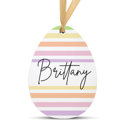 Stripes Personalized Easter Basket Tags