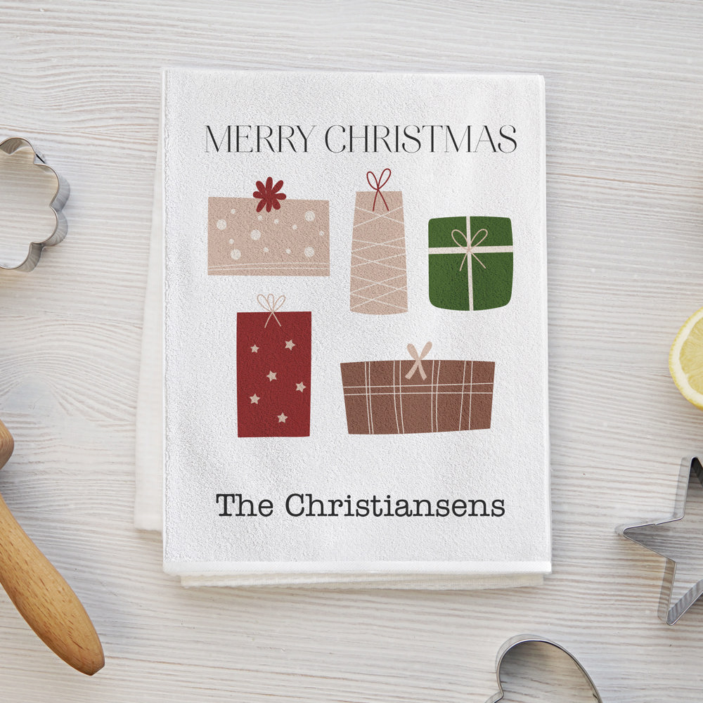 Personalized Christmas Tea Towels