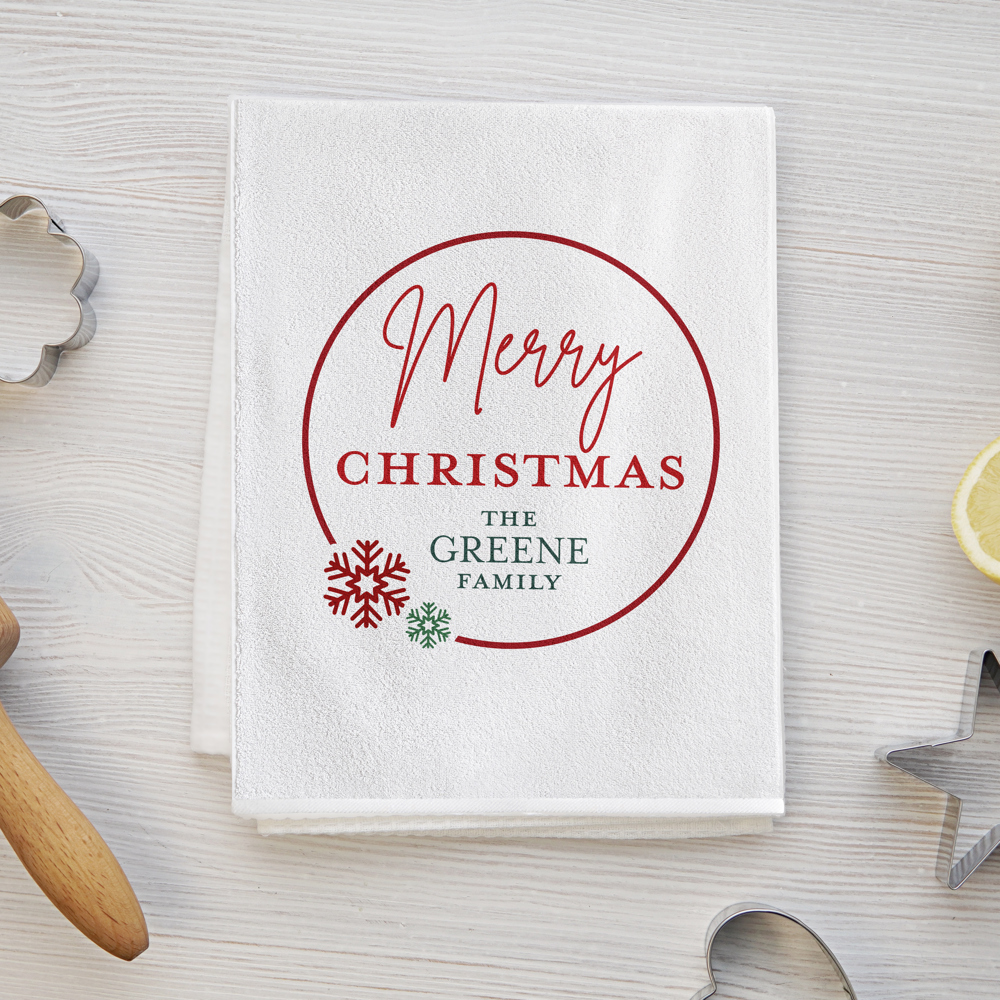 Personalized Christmas Tea Towels