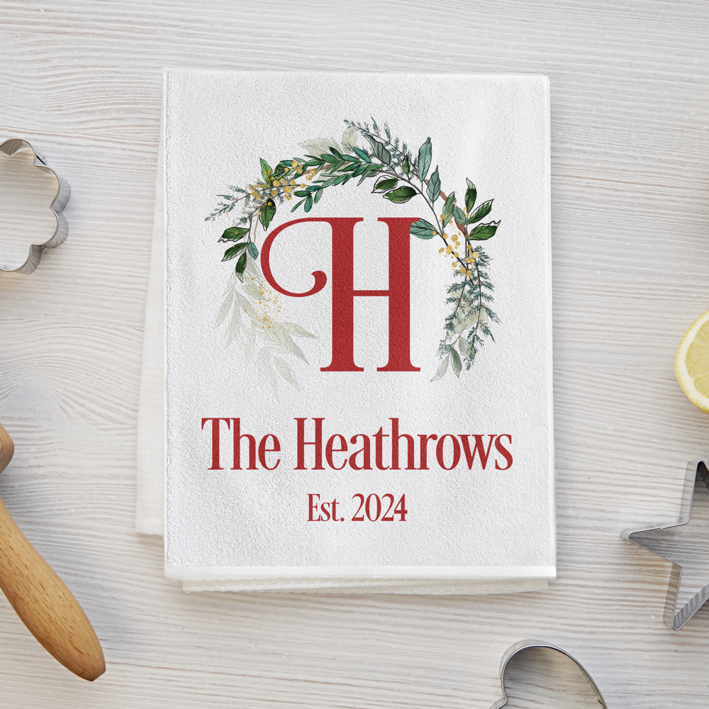 Personalized Christmas Tea Towels