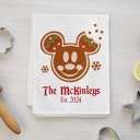 Gingerbread Ears Personalized Christmas Tea Towels