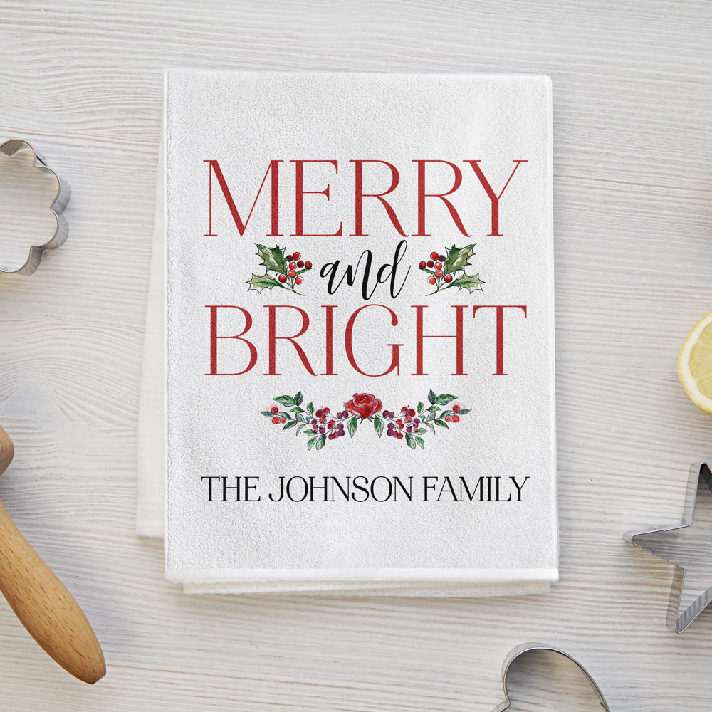 Personalized Christmas Tea Towels