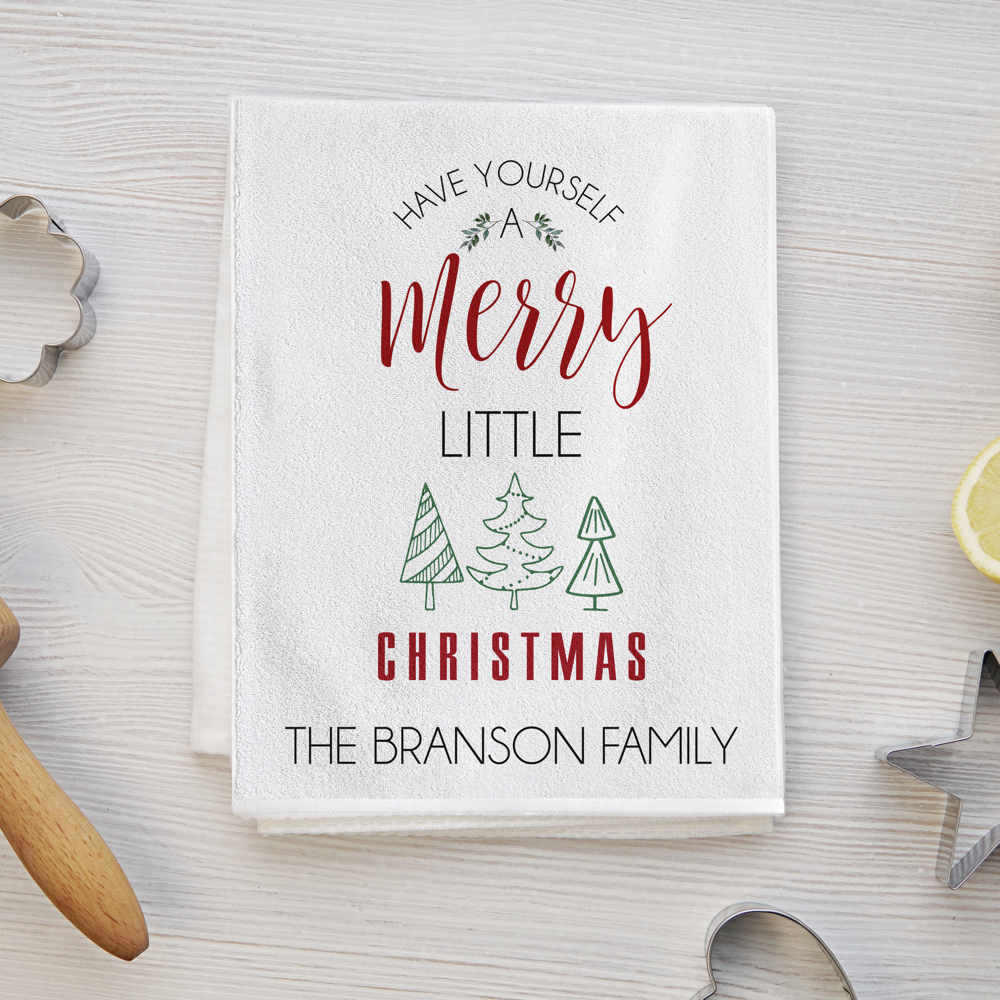 Personalized Christmas Tea Towels