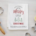 Merry Little Christmas Personalized Christmas Tea Towels