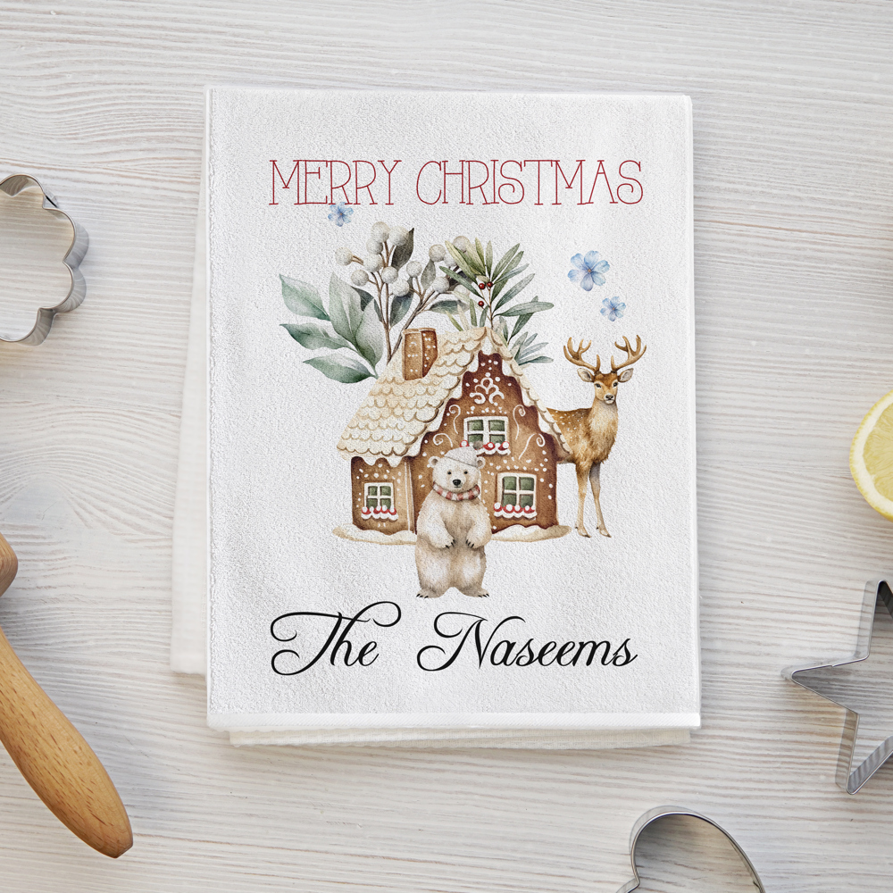 Personalized Christmas Tea Towels