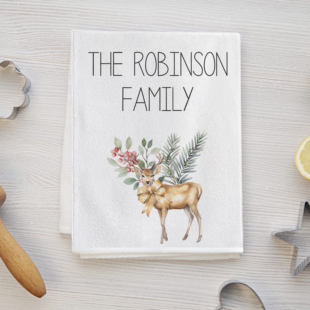 Personalized Christmas Tea Towels