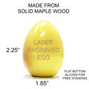  Personalized Wood Easter Eggs