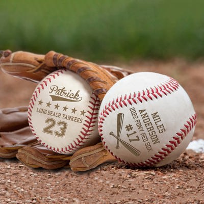 Personalized Leather Baseballs