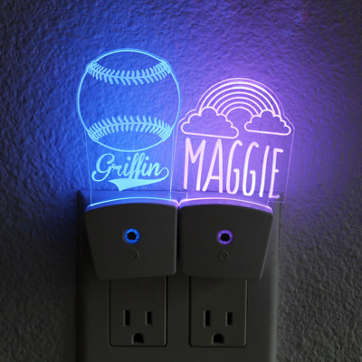 Personalized Night Light Wall Plug